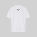 SIGNATURE STANDARD TEE - PURE WHITE/BLK
