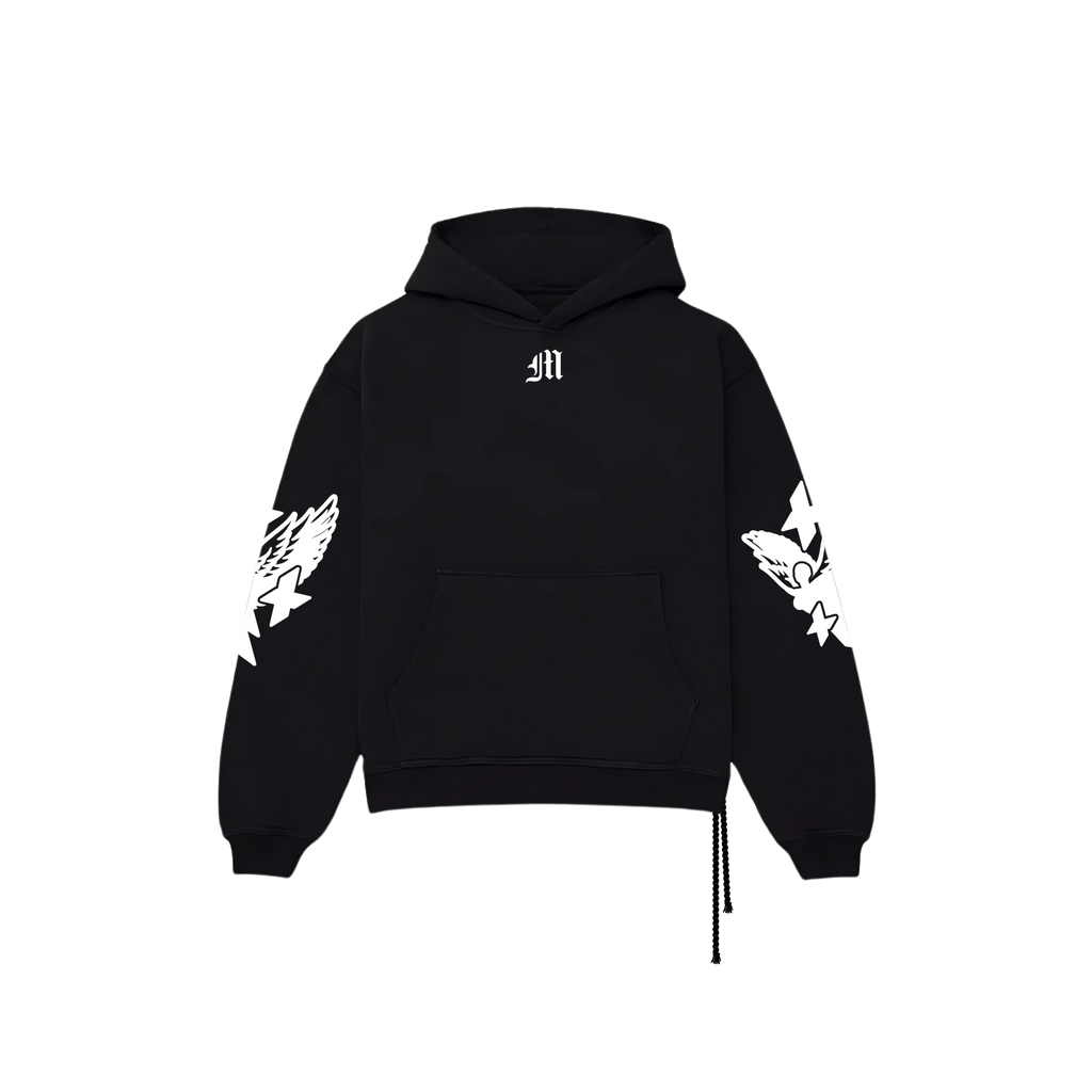 VICTORY HOODIE - BLK/WHITE