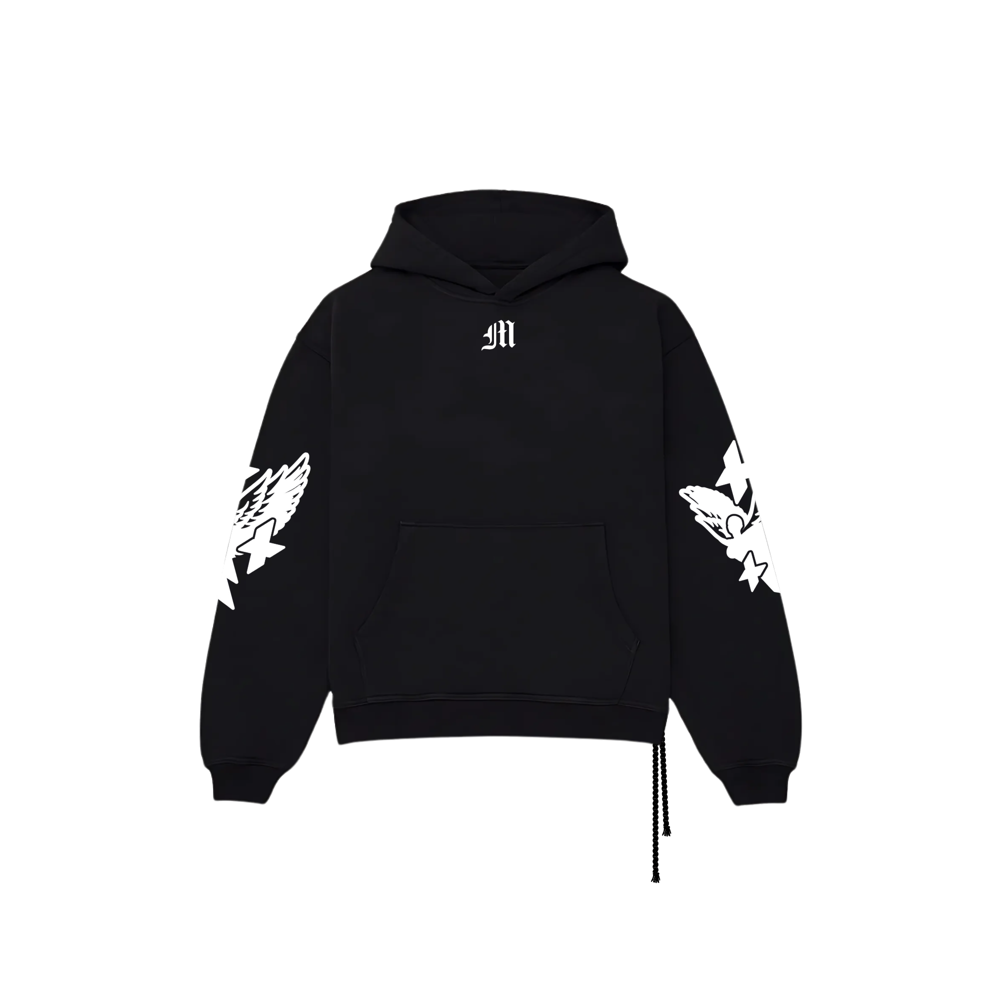 VICTORY HOODIE - BLK/WHITE