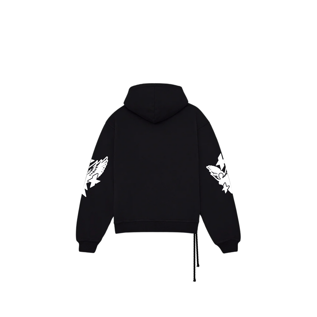 VICTORY HOODIE - BLK/WHITE