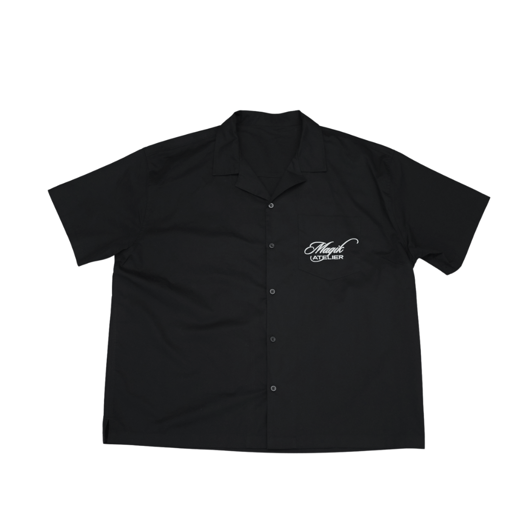 LEGENDARY VOYAGE BUTTON SHIRT - BLACK/WHITE