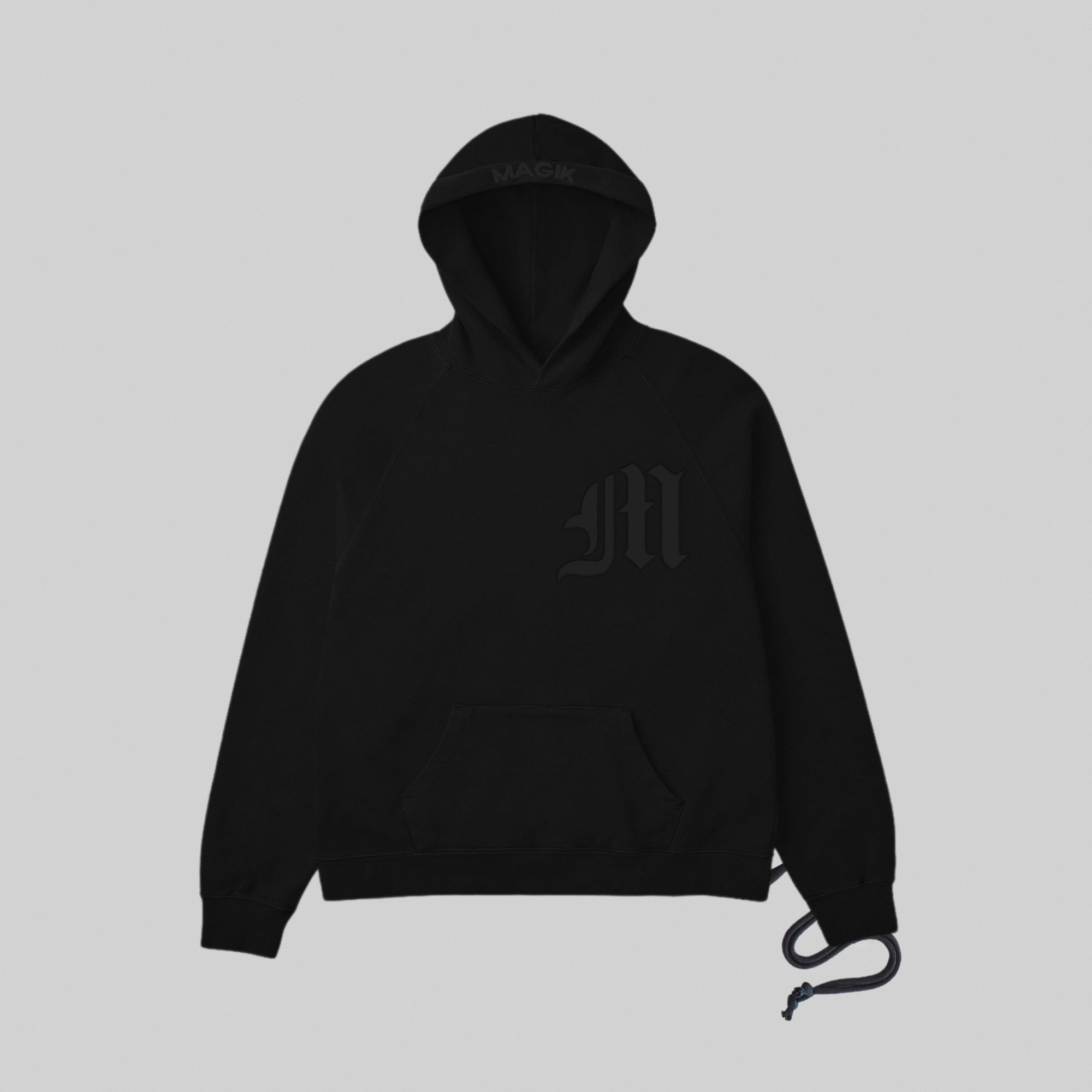 THE STANDARD EMBLEM HOODIE - ONYX BLACK