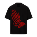PRAY FOR THEM TEE - PURE BLK/RED