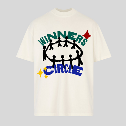 WINNERS CIRCLE TEE - IVORY/MULTI