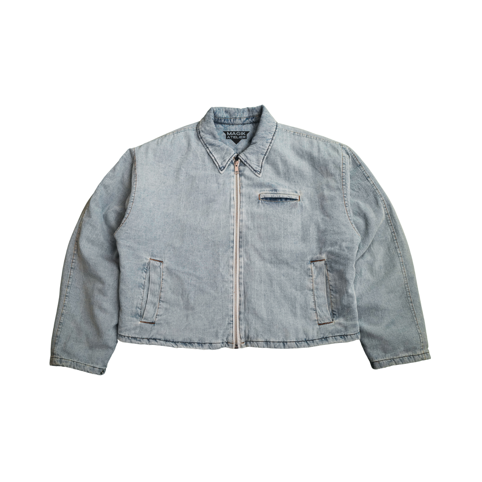 THE CARGO DENIM JACKET - LIGHT WASH