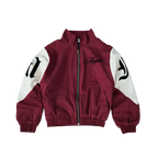 FLIGHT JACKET - WINE/IVORY