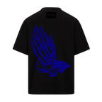 PRAY FOR THEM TEE - PURE BLK/ROYAL BLUE