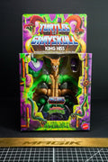 MOTU X TMNT TURTLES of GRAYSKULL KING HISS DELUXE FIGURE MATTEL 