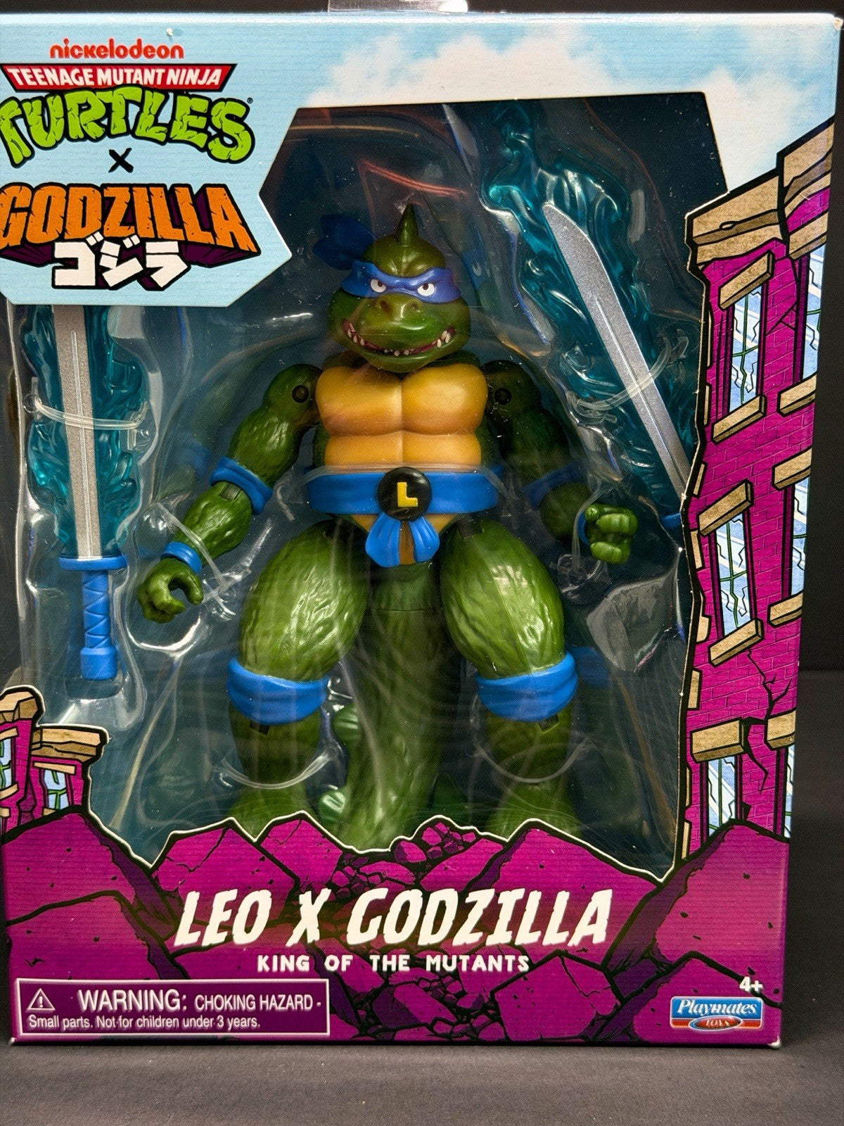TMNT Teenage Mutant Ninja Turtles X Godzilla Leo X Godzilla Playmates