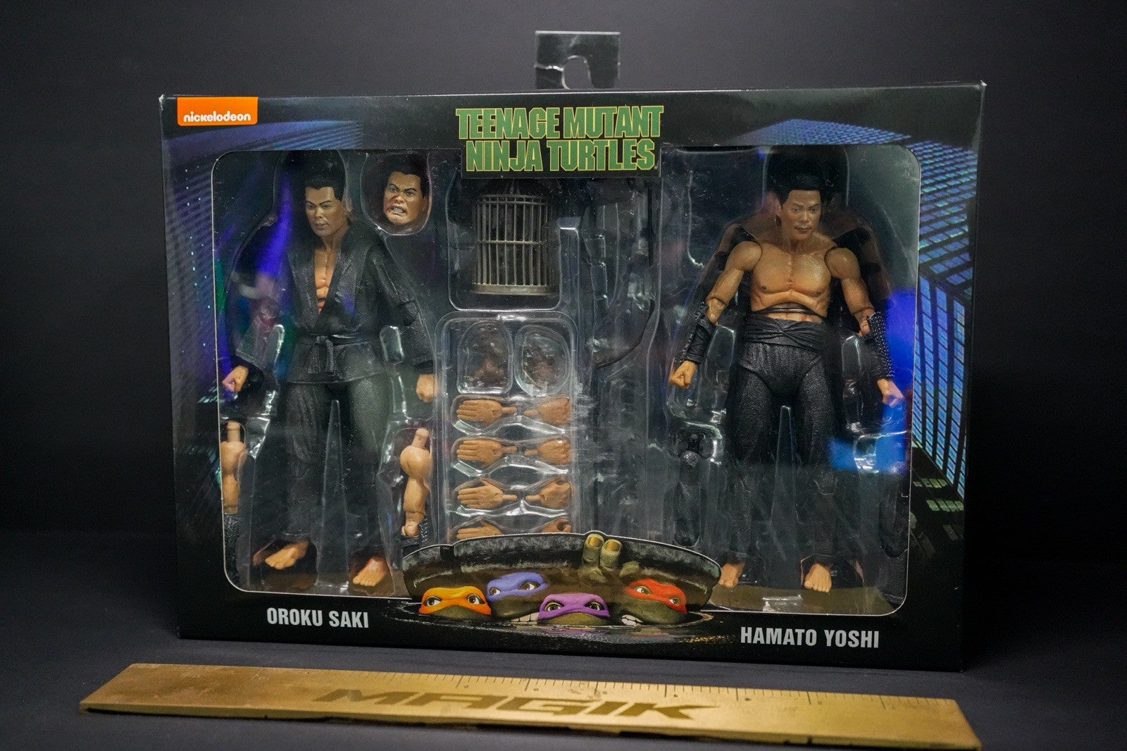 NECA TMNT 1990 Shadow Warrriors Oroku Saki and Hamato Yoshi Action Figure Pack