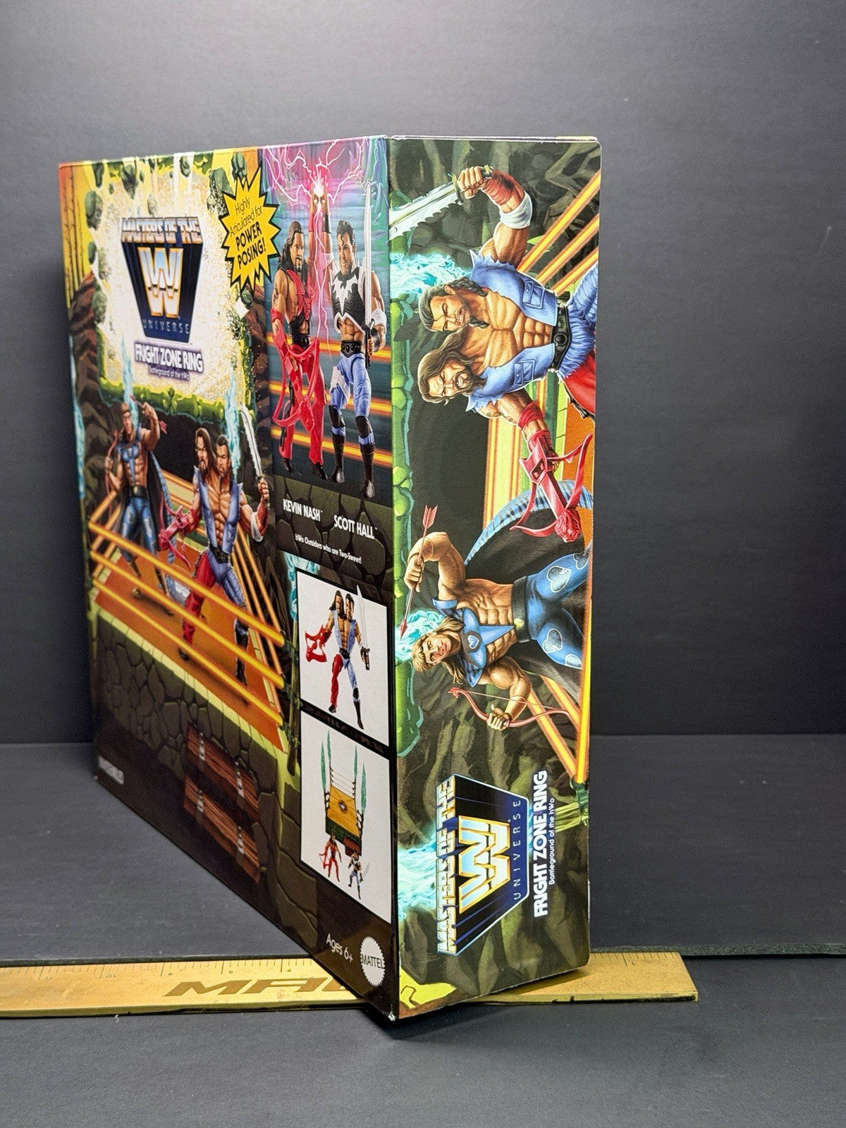 Masters of the WWE Universe Fright Zone Ring Playset HORDE NWO Nash Hall MOTU