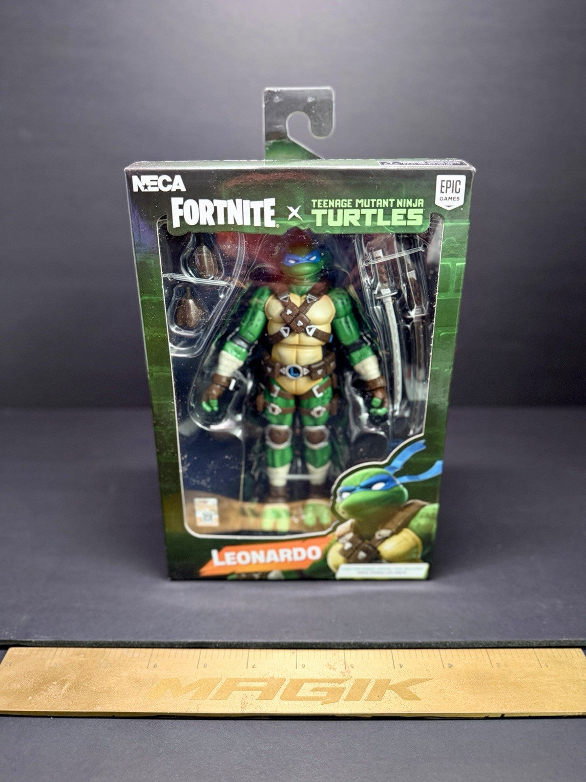 NECA Fortnite x TMNT Boxed 4-Figure Set Leonardo Raphael Michelangelo Donatello