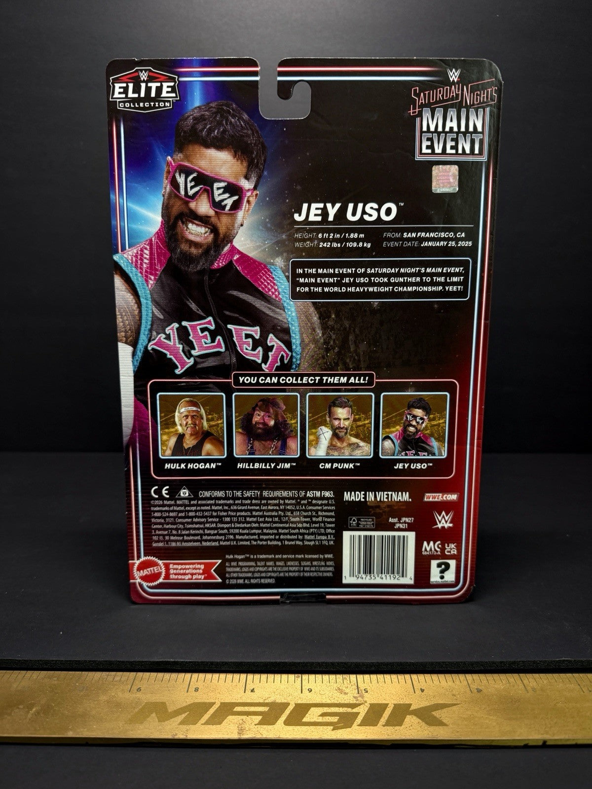 MATTEL WWE JEY USO STAURDAY NIGHT'S MAIN EVENT SPECIAL EDITION FIGURE
