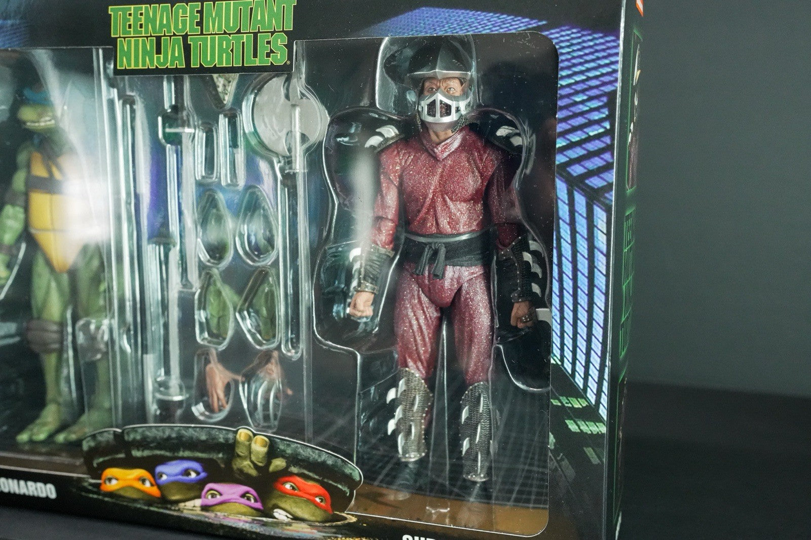 TNMT LEONARDO vs SHREDDER 2-Pack NECA 90’s