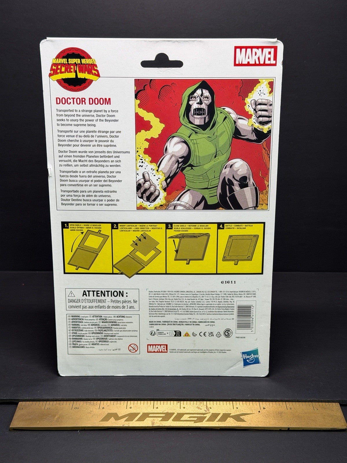 Marvel Legends Secret Wars Doctor Doom 2026 Retro Card Hasbro 6" Figure