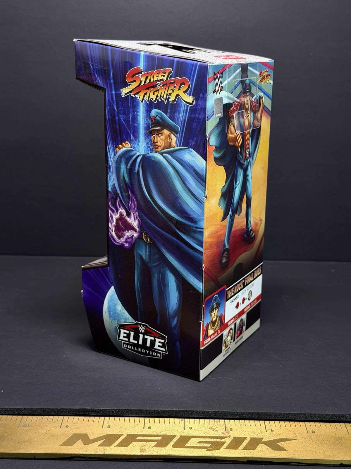 WWE x Street Fighter The Rock as M. Bison Player 2 Variant NEW 2026