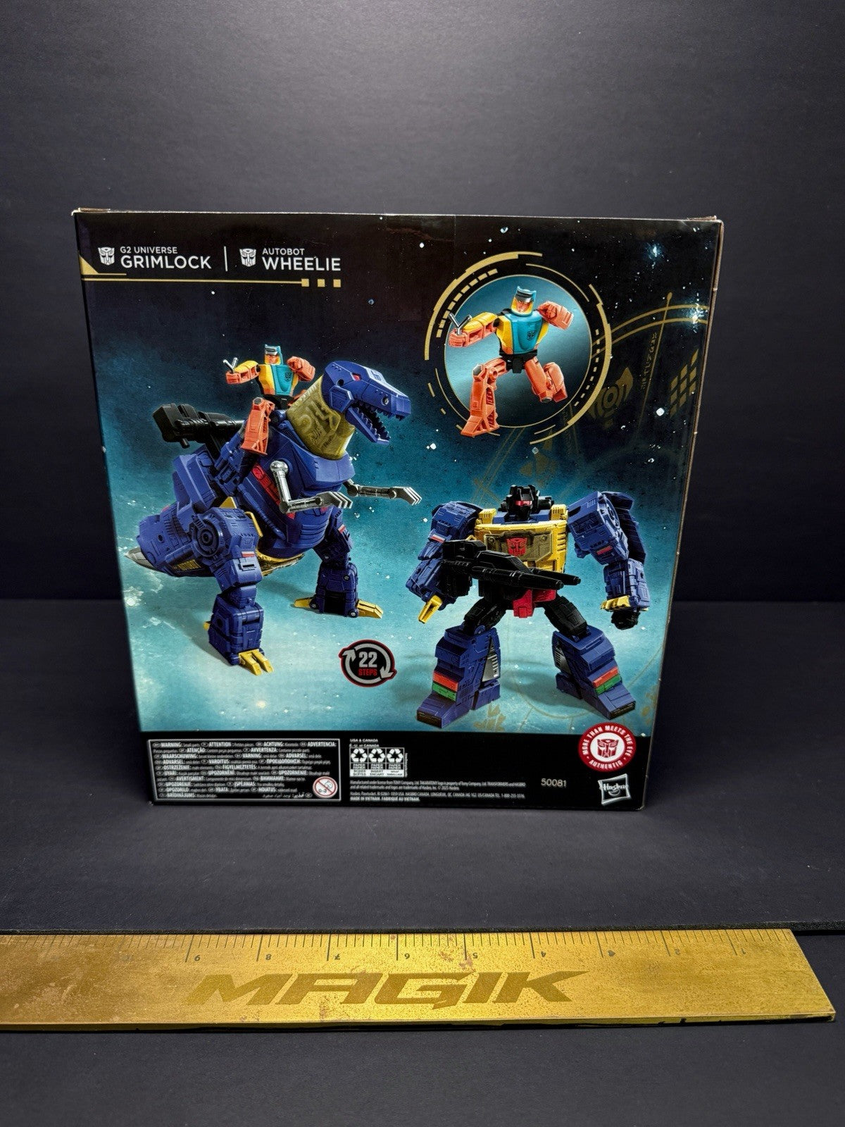 Transformers Age Of The Primes Leader Class G2 Grimlock And Wheelie Figure