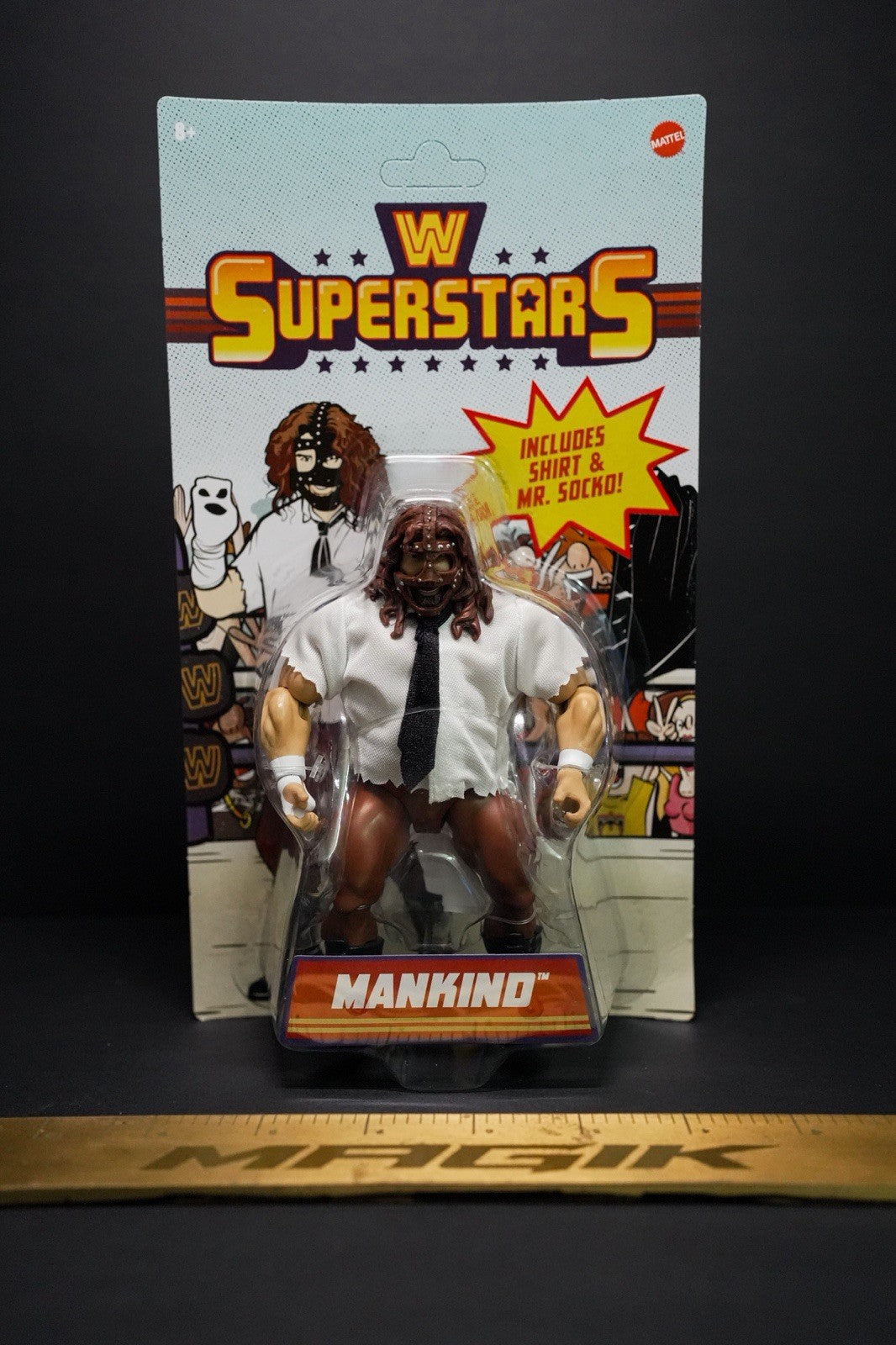WWE Superstars Mattel Series 18 Mankind Action Figure  UNPUNCHED 