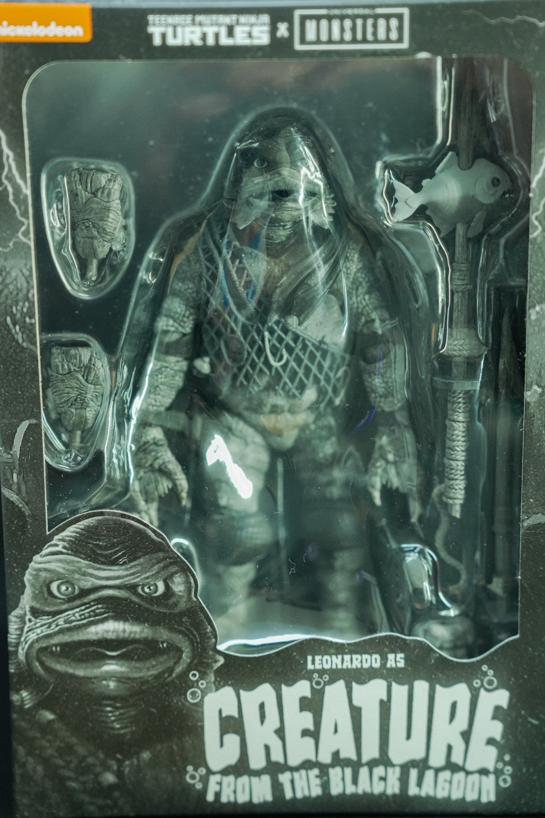 NECA Teenage Mutant Ninja Turtles Leonardo as Creature From The Black Lagoon NEW