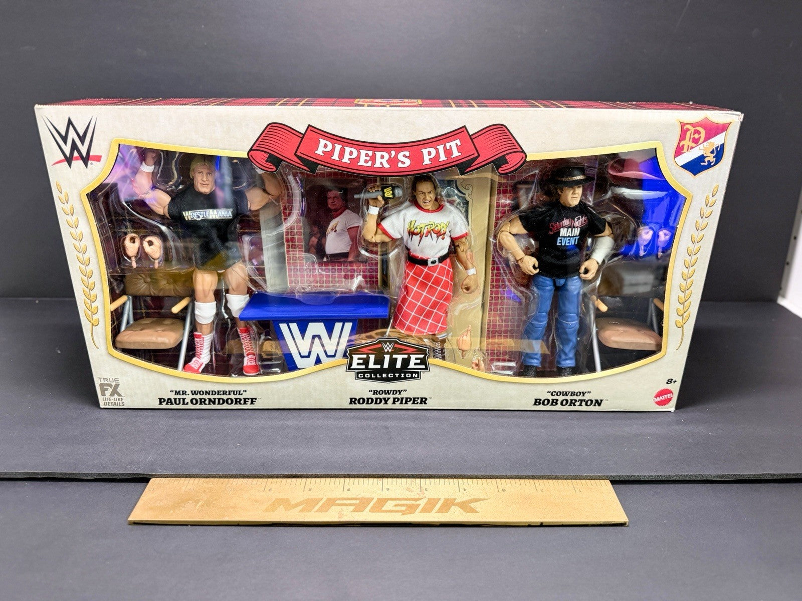 WWE Elite: Piper's Pit Figure Set w/Roddy Piper, Paul Orndorff & Bob Orton