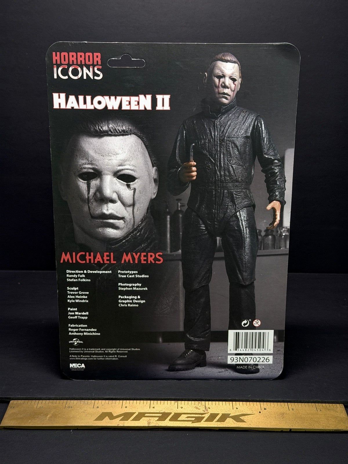 MICHAEL MYERS (HALLOWEEN II) NECA RETRO CARD HORROR ICONS 2 REMCO 7" 