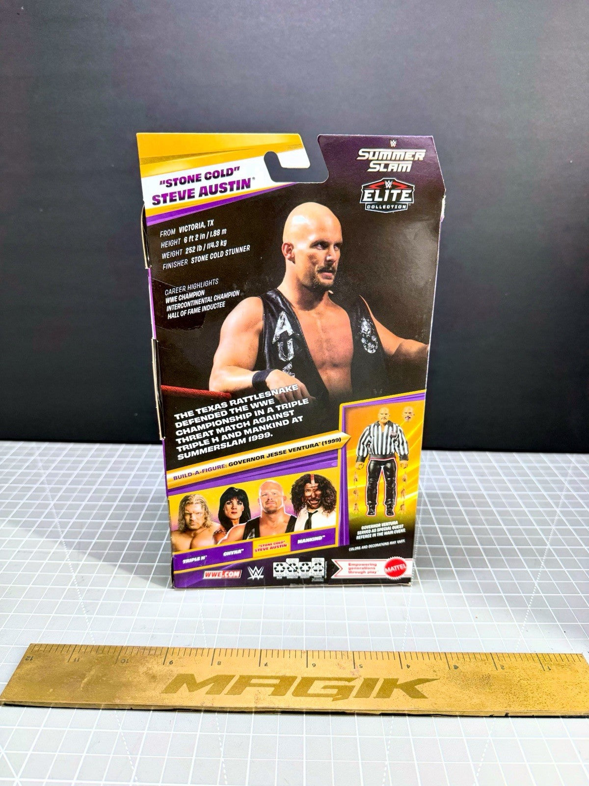 Stone Cold Steve Austin WWE Elite SummerSlam 1999 BAF 6” Action Figure