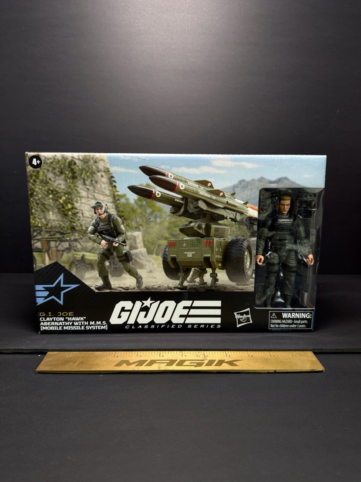 G.I. Joe Classified General Hawk with MMS Mobile Missile System New