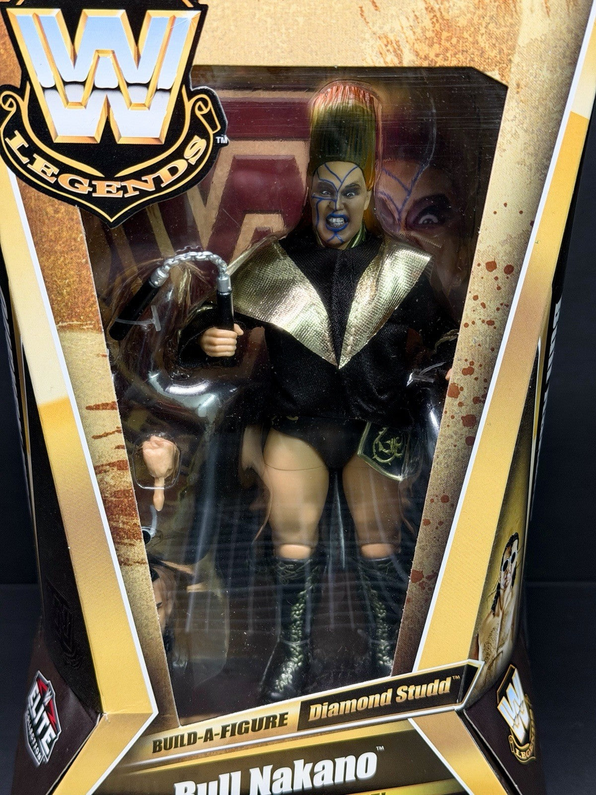 WWE Mattel Elite Legends 31 BULL NAKANO First Time In Line Wrestling Figure