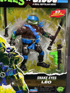 Teenage Mutant Ninja Turtles x G.I. Joe Leo As Snakeeyes Action Figure Playmates