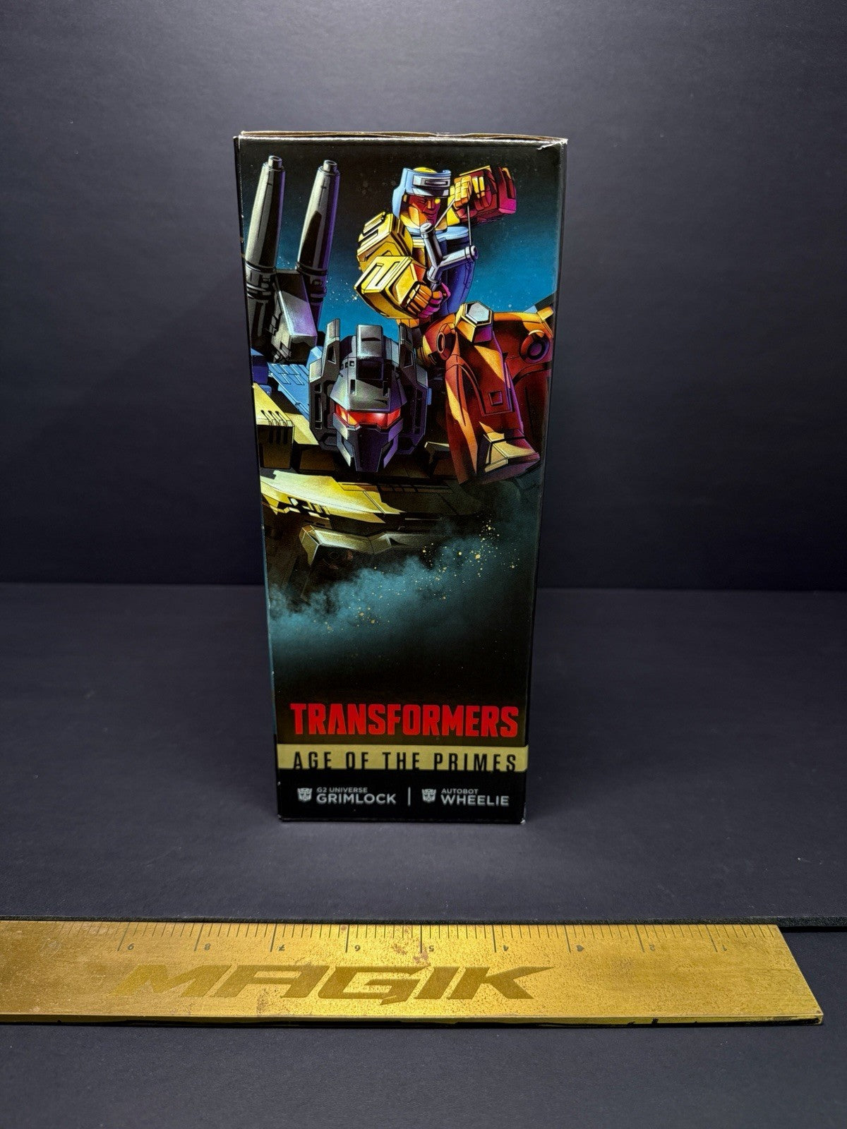 Transformers Age Of The Primes Leader Class G2 Grimlock And Wheelie Figure