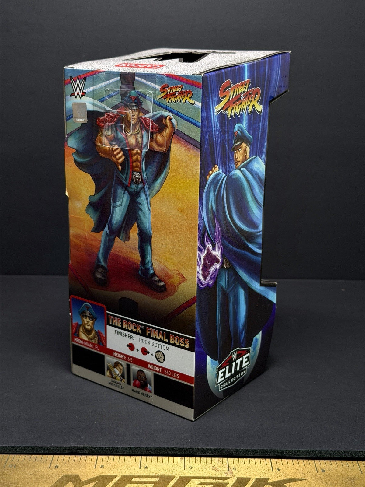 WWE x Street Fighter The Rock as M. Bison Player 2 Variant NEW 2026