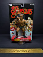 WWE Superstars LJN The Rock Chase Black Card 8" Wrestling Figure 2026