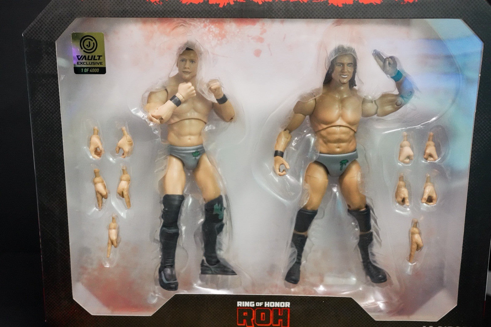 AEW Kyle O'Reilly & Adam Cole 7" Action Figures ROH Set Vault Exclusive 1/4000
