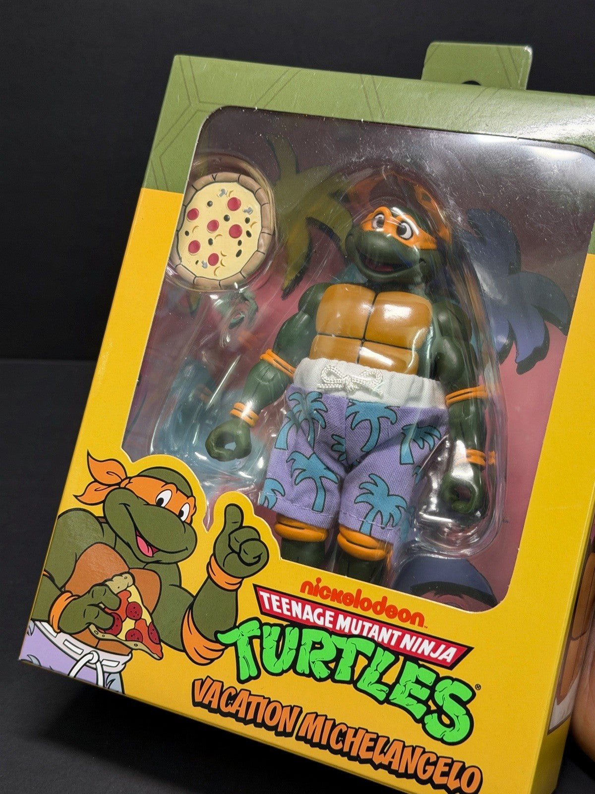 NECA TMNT Vacation Michelangelo Teenage Mutant Ninja Turtles Cartoon 7” Figure