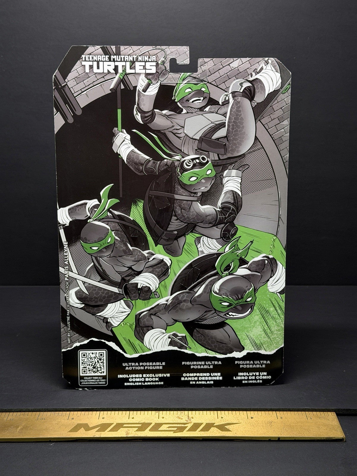 Teenage Mutant Ninja Turtles Donatello Figure Black White Green McFarlane