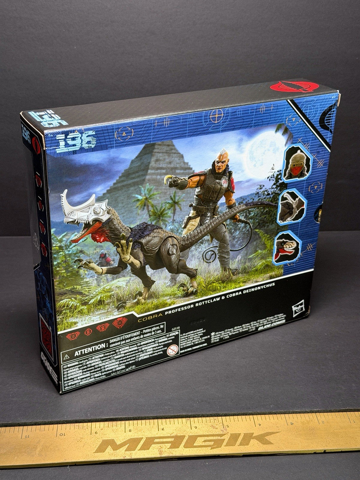HASBRO GI-JOE CLASSIFIED PROFESSOR ROTTCLAW & COBRA DEINONYCHUS #196 2-PACK