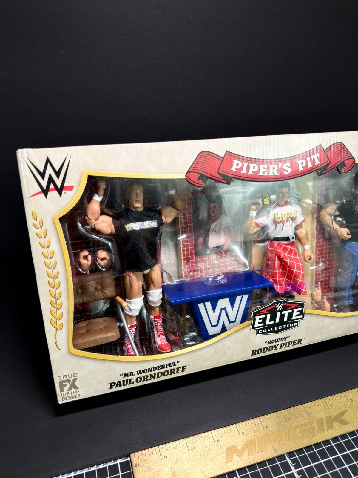 WWE Elite: Piper's Pit Figure Set w/Roddy Piper, Paul Orndorff & Bob Orton