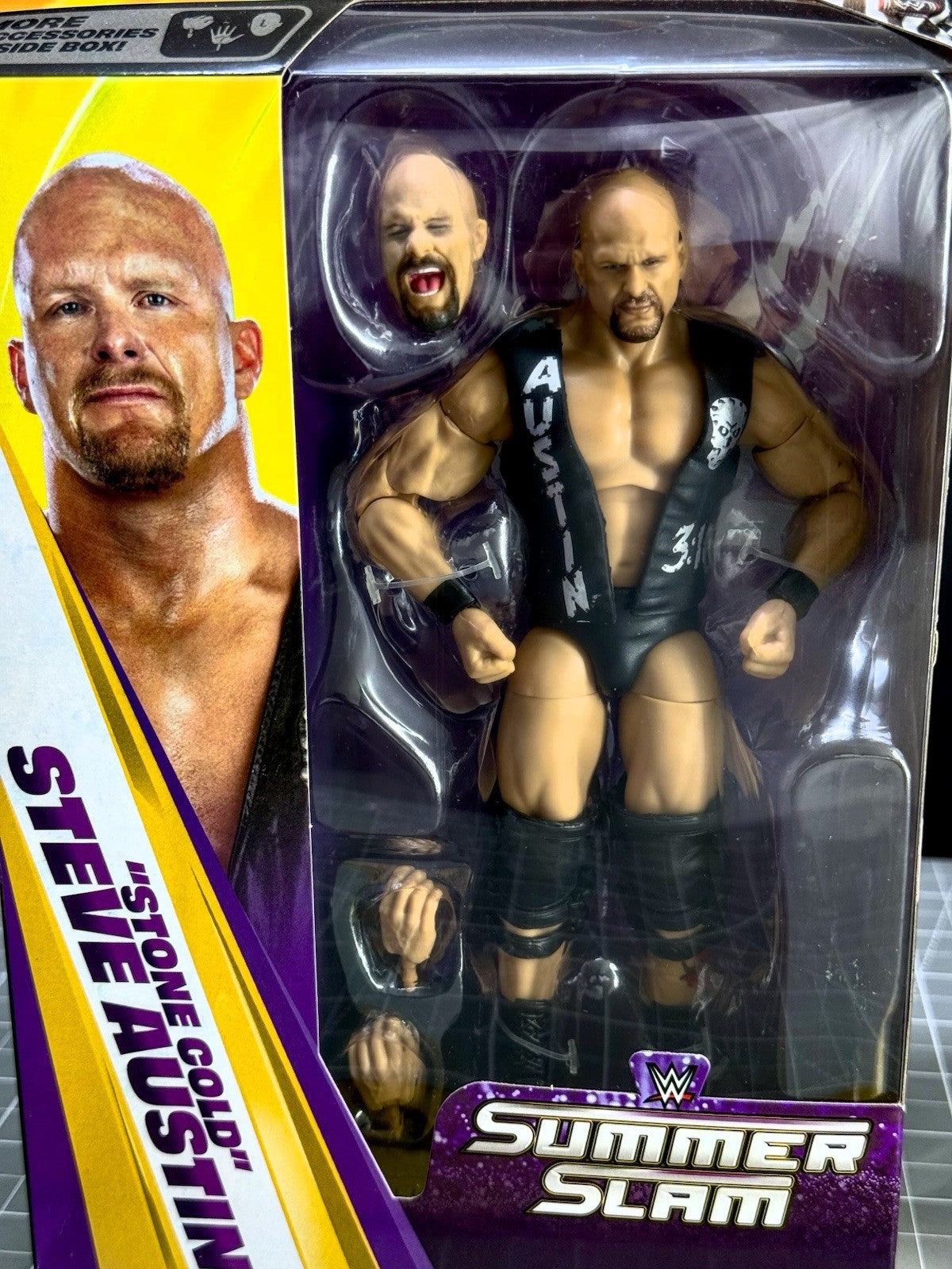 Stone Cold Steve Austin WWE Elite SummerSlam 1999 BAF 6” Action Figure