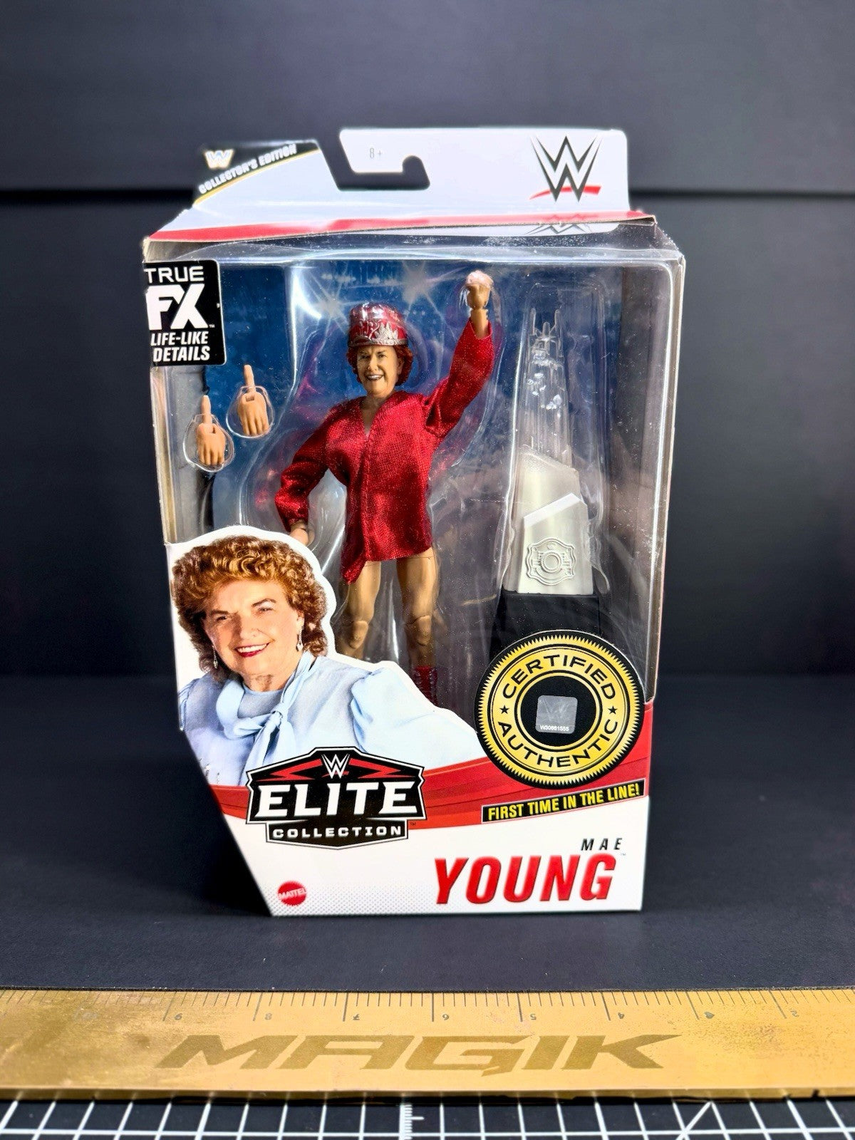 WWE Elite MAE YOUNG Series 81 First Time In Line Legend Edition Figure Mattel