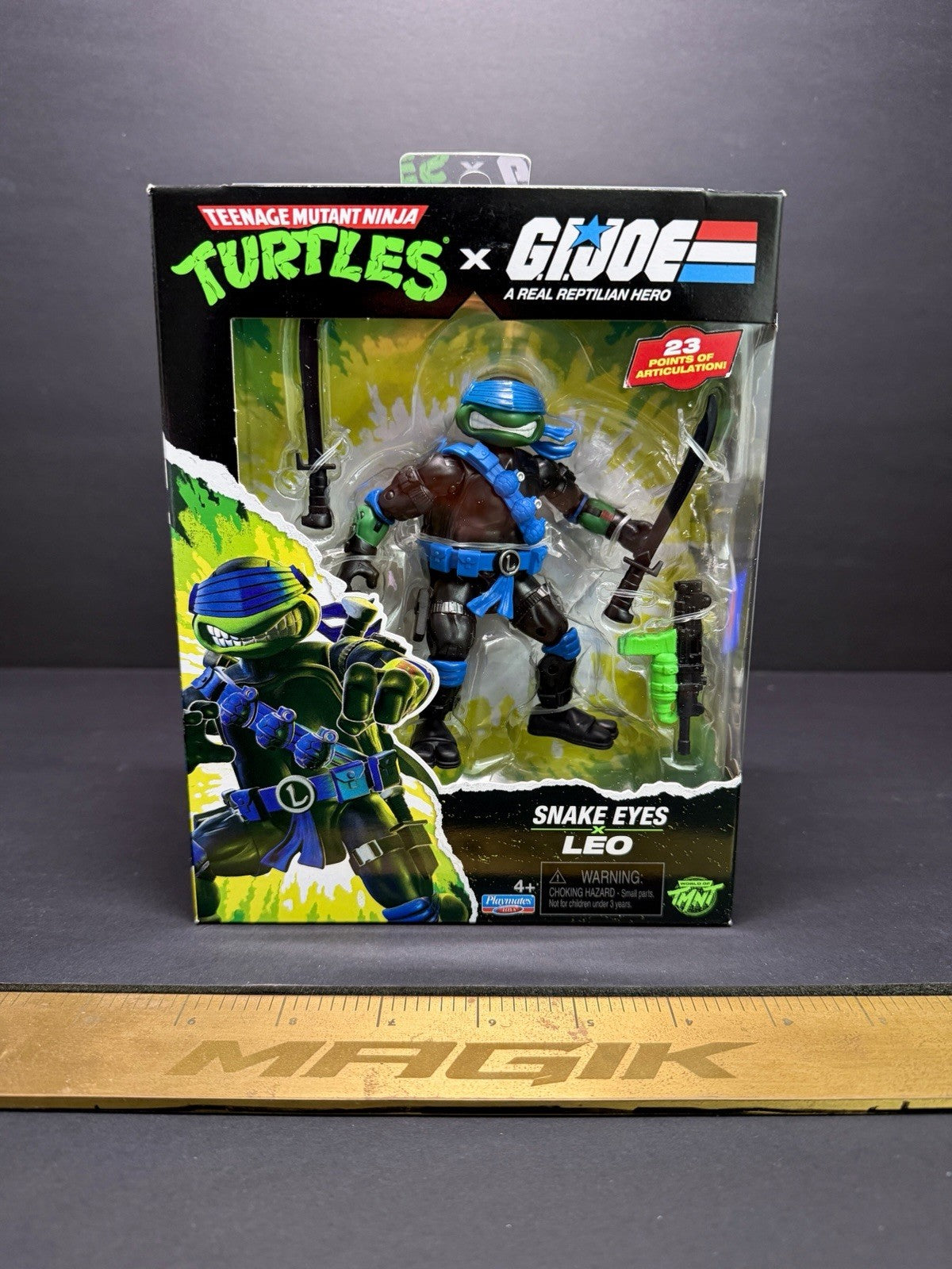 Teenage Mutant Ninja Turtles x G.I. Joe Leo As Snakeeyes Action Figure Playmates