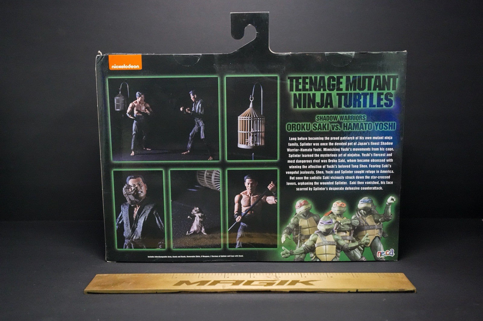 NECA TMNT 1990 Shadow Warrriors Oroku Saki and Hamato Yoshi Action Figure Pack