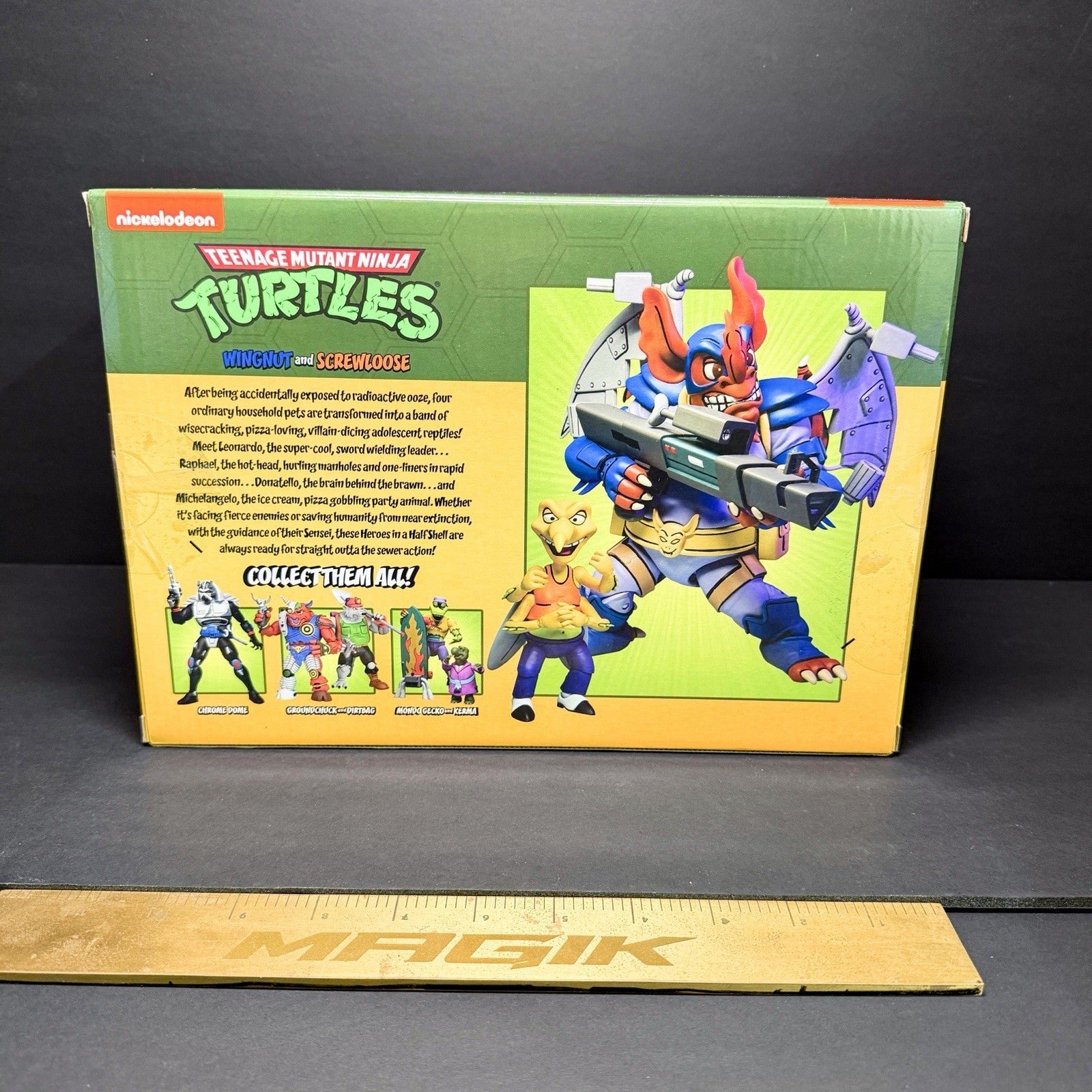 NECA Teenage Mutant Ninja Turtles Wingnut and Screwloose Action Figure, 2 Pack -