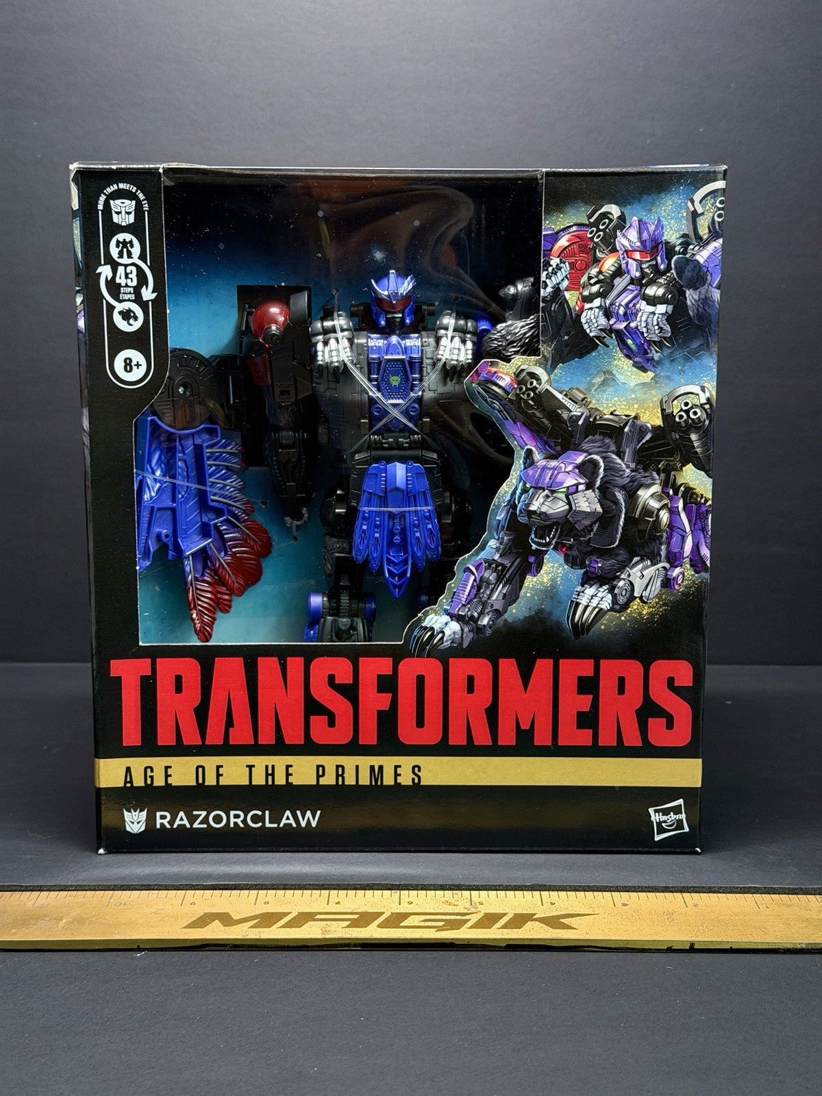 Transformers Age of the Primes Leader Class Razorclaw Action Figure Hasbro