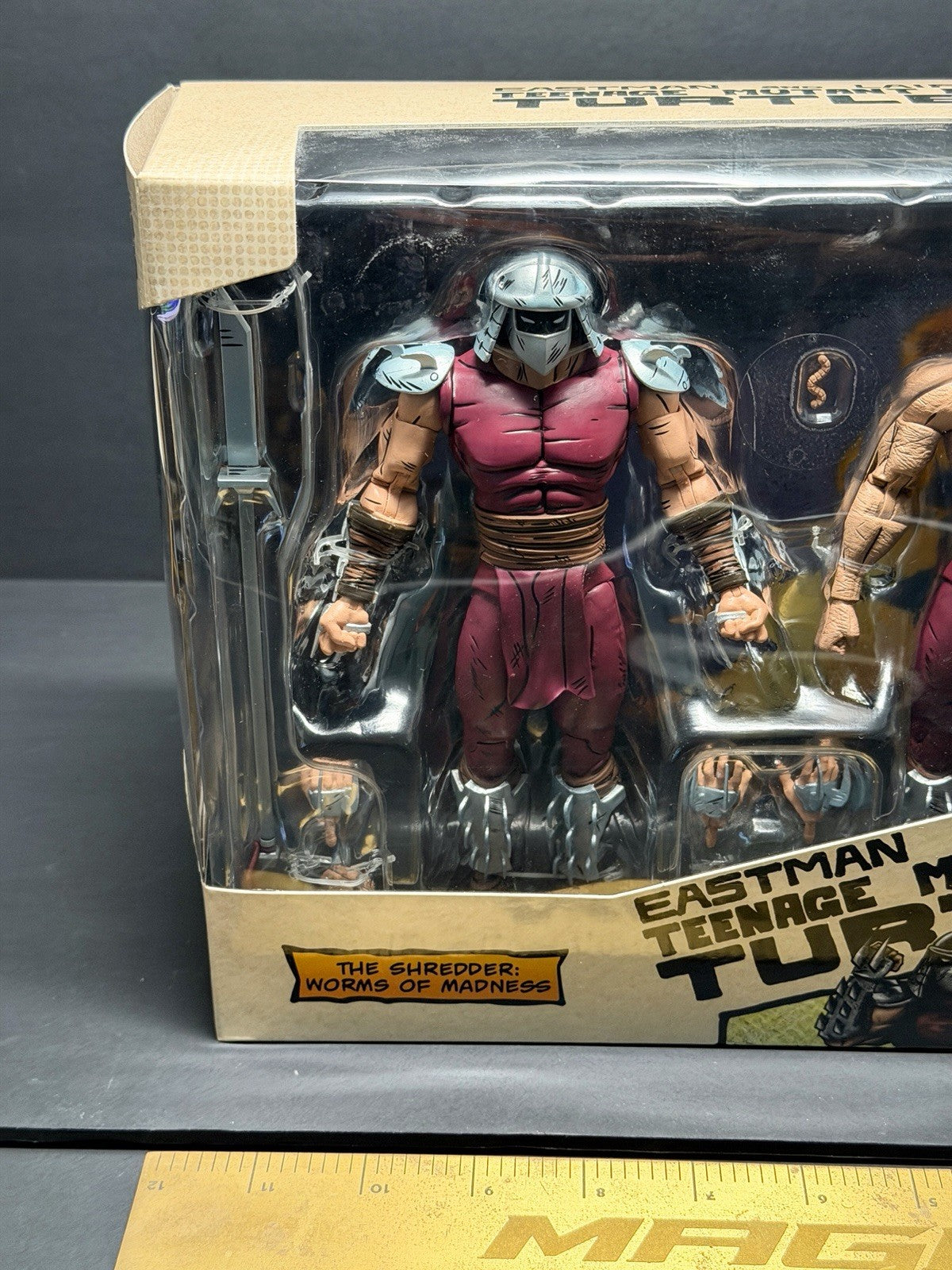 TMNT SHREDDER WORMS OF MADNESS 2 Pack Eastman & Laird TMNT 6" Figure 
