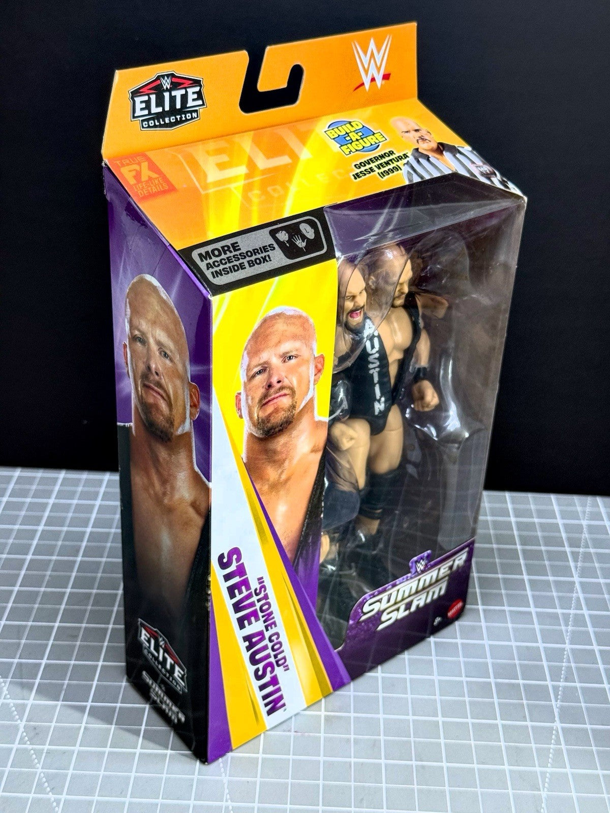 Stone Cold Steve Austin WWE Elite SummerSlam 1999 BAF 6” Action Figure