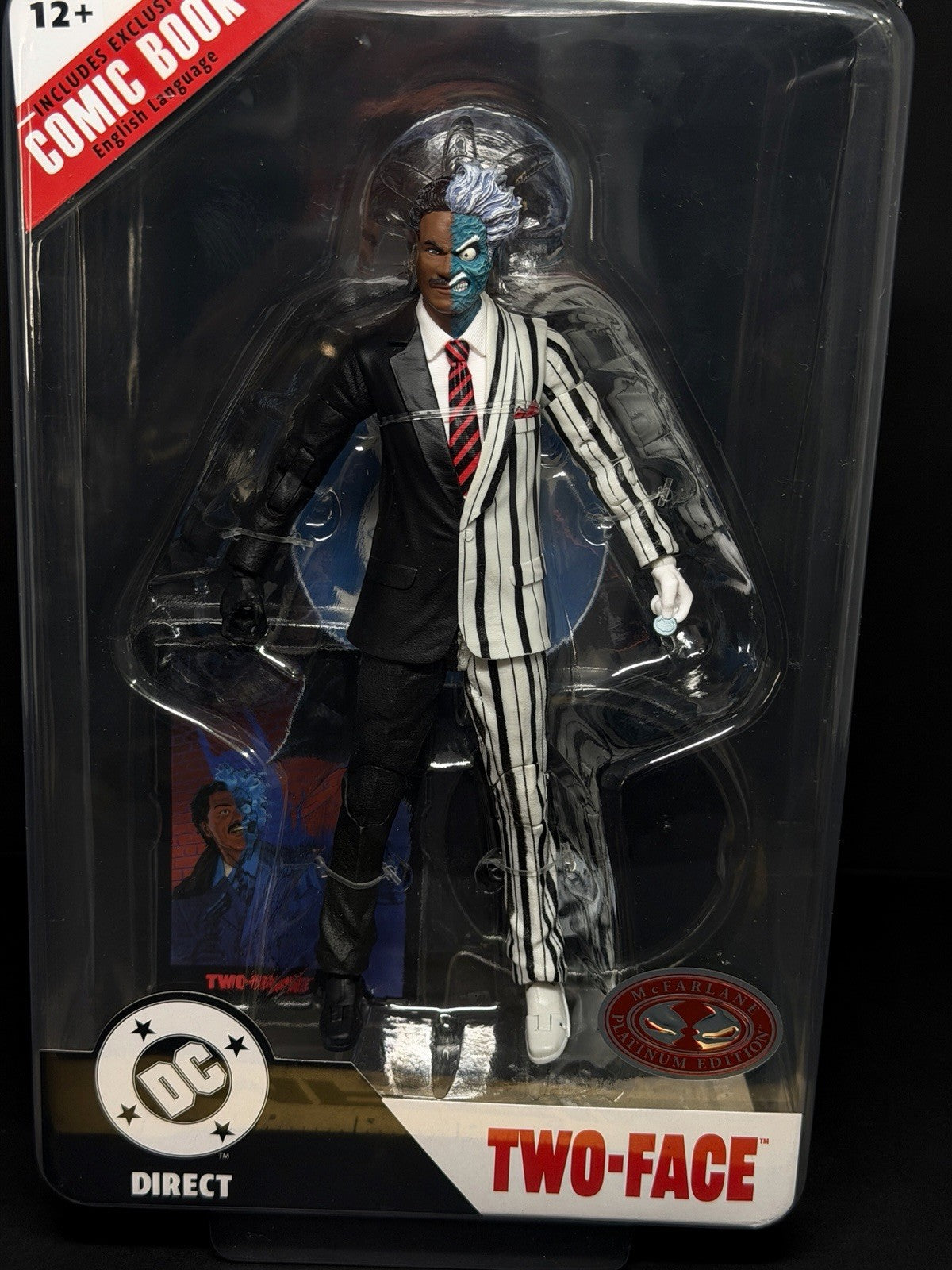 McFarlane DC Direct - Page Punchers -  Batman 1989 -Two Face Red Platinum