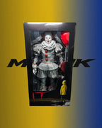 NECA REEL TOYS IT PENNYWISE 18” 1/4 SCALE FIGURE BILL SKARSGARD SEALED 2017 RARE