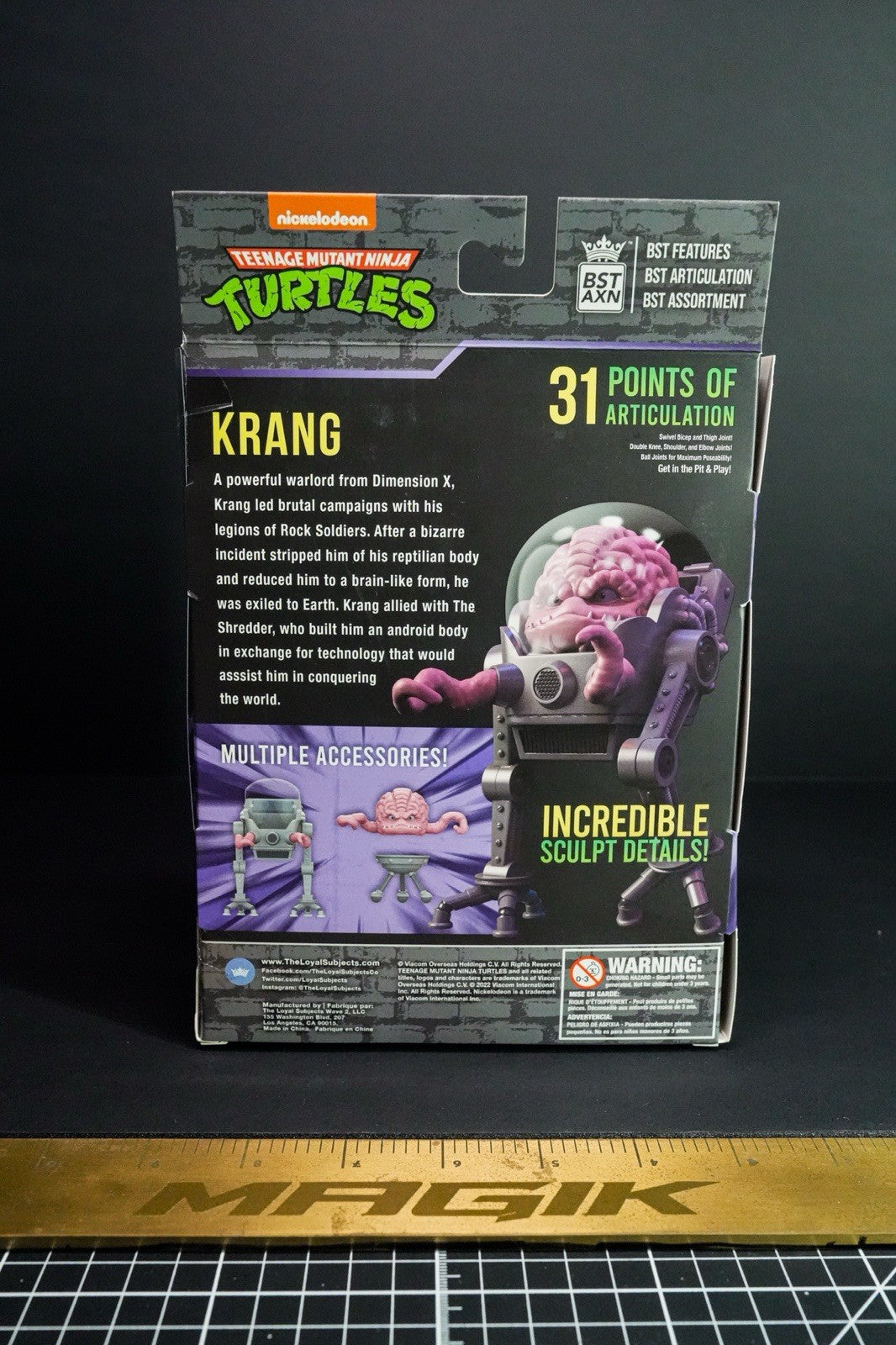 BST AXN Loyal Subjects Teenage Mutant Ninja Turtles Krang Van Krangazoid Figure