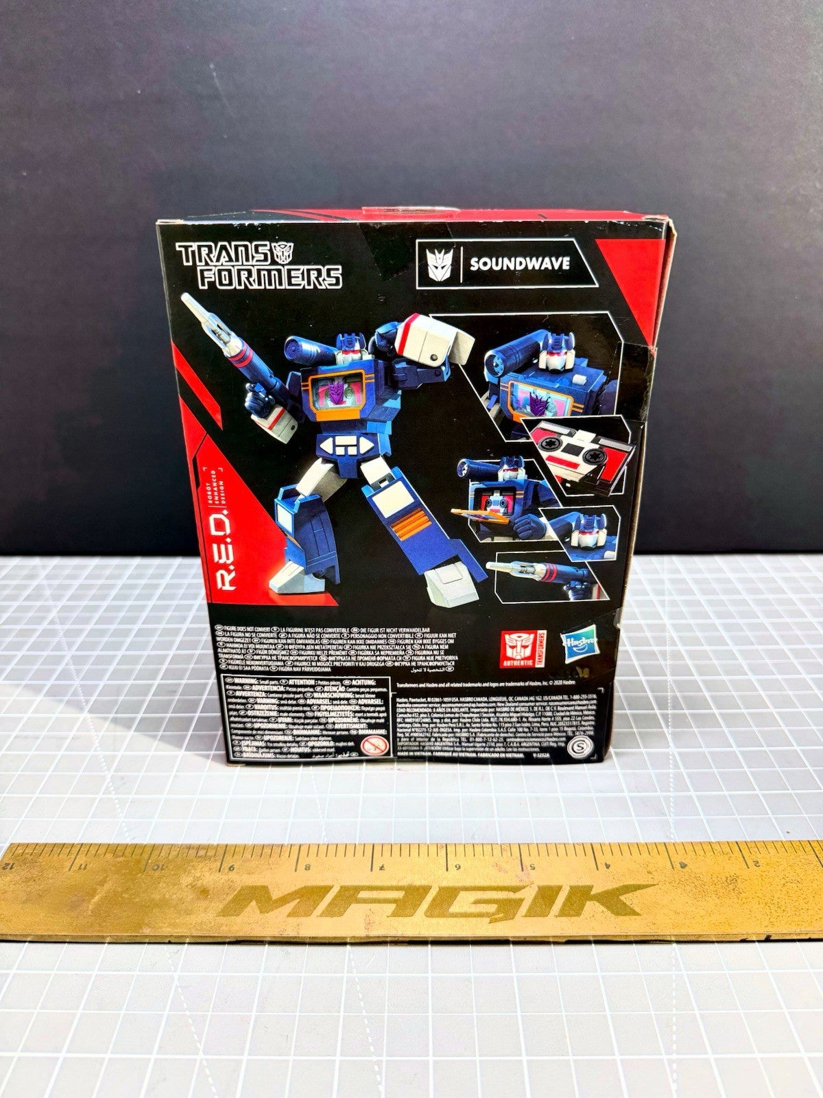 R.E.D. Transformers Generations Series Soundwave 6" Figure Exclusive