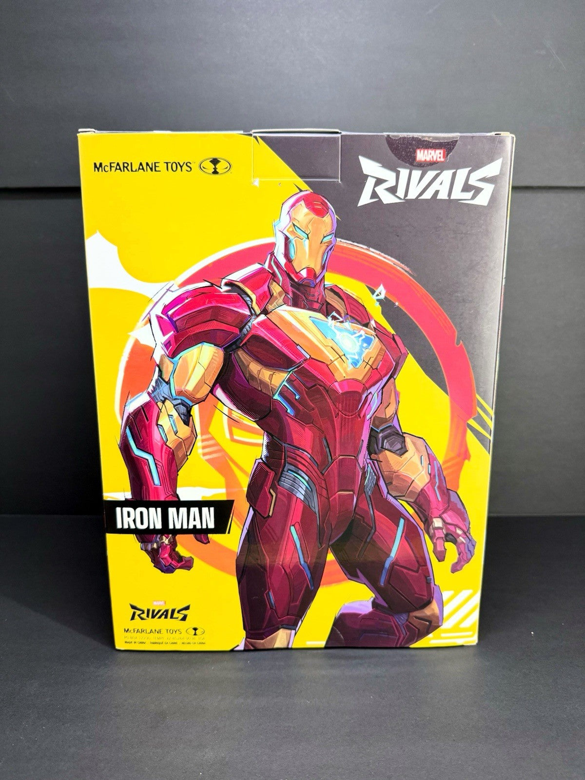 McFarlane Marvel Rivals Iron Man Collectible Statue With Comic Book